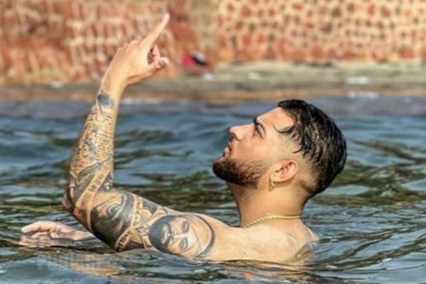 Karan Aujla tattoos