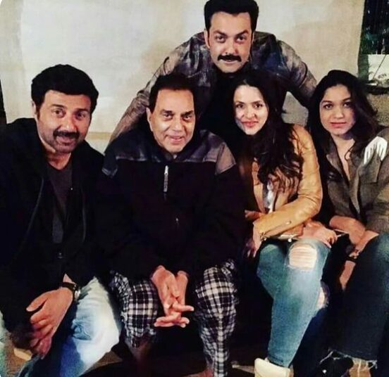 Dharmendra with family