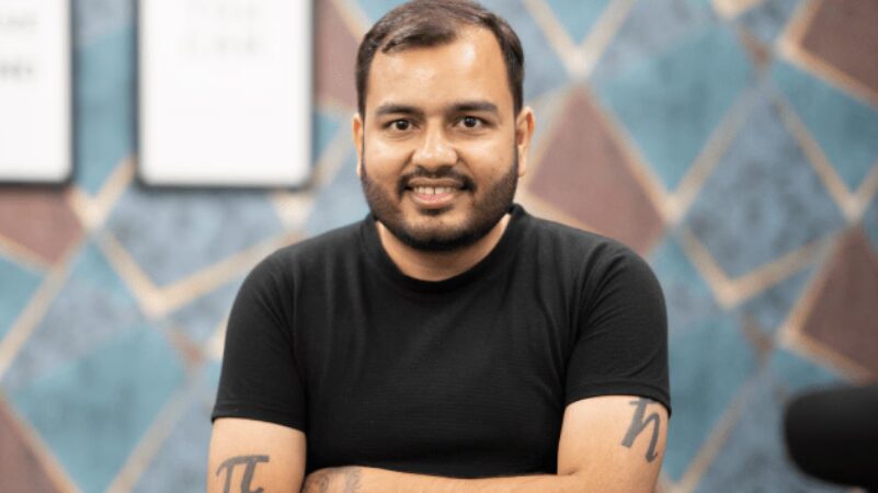 Portrait of Alakh Pandey smiling and looking towards the camera